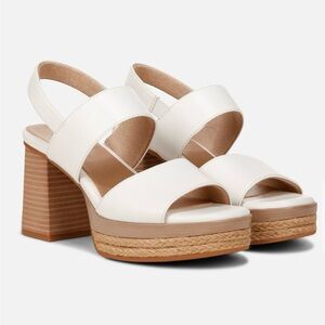 Women's White Platform Sandals